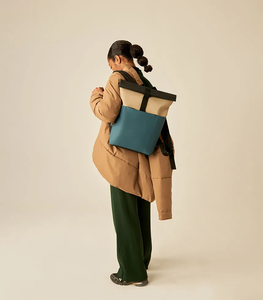 Sac à dos vegan Hajo Mini 12L pétrole